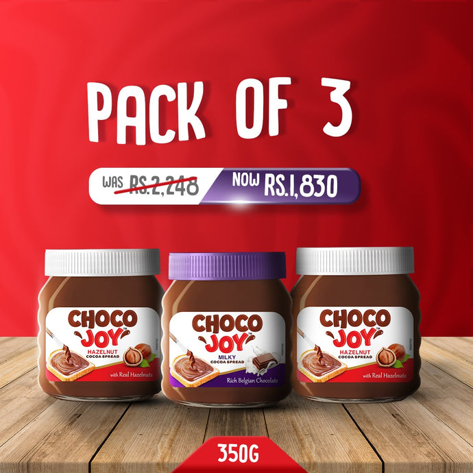 Pack of 3 (2 Hazelnut & Milky)